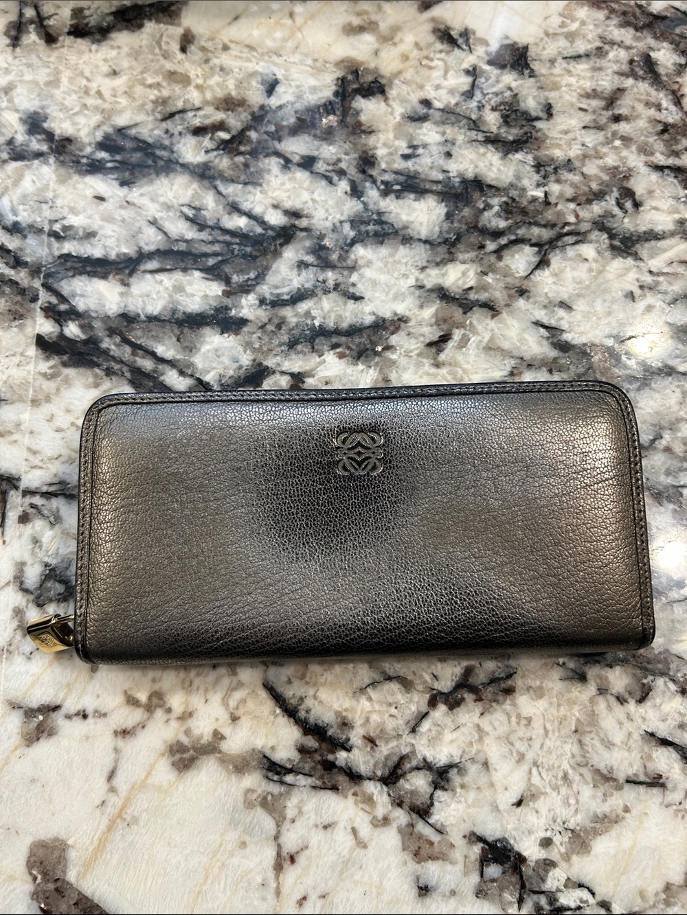 Loewe Metallic Long Zip Wallet